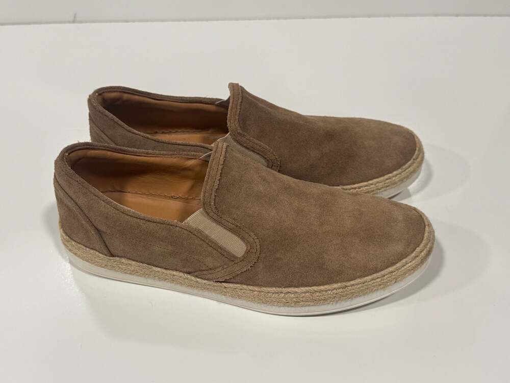 Saks Fifth Avenue Men's Brown Suede Slip-On Espadrilles Size 9